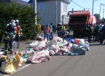 ごみ収集車の火災を防ぐために ｜ 北海道江別市公式ホームページ