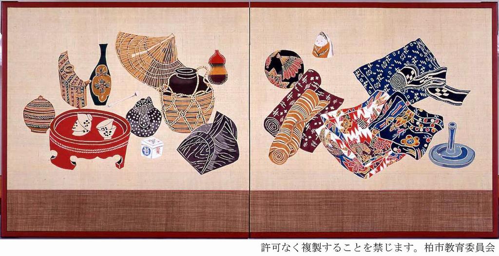 芹澤銈介 版画 染めもの屋の風景 型絵染の人間国宝・芹沢銈介 生誕130