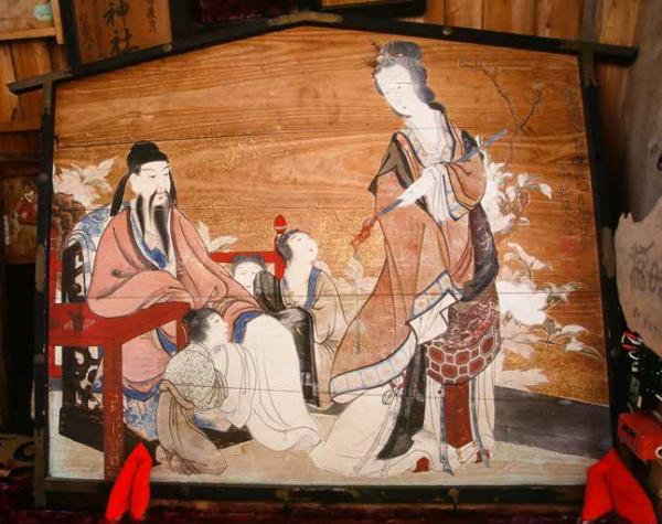 専用出品 掛け軸 中国 美人画 楊貴妃図 中国 四大美人 西施 貴妃 貂蟬 昭君