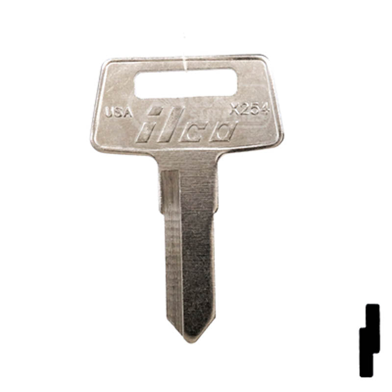 Uncut Key Blank | KAWASAKI ATV | X254