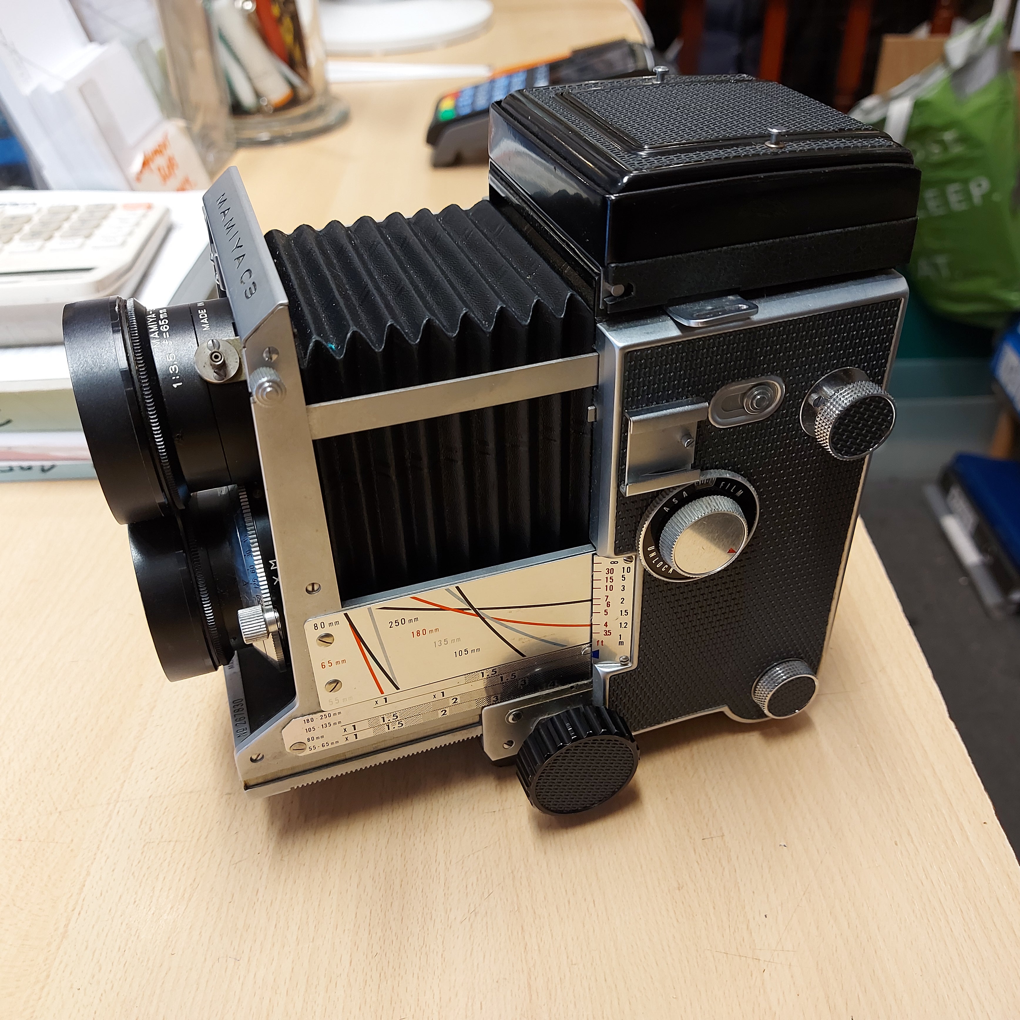 Mamiya C3 + 65mm f/3.5 Sekor – Clock Tower Cameras