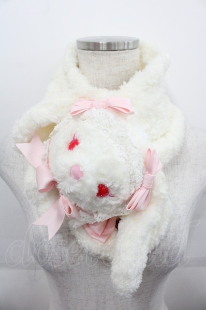 babyうさくみゃマフラー ピンク うさくみゃマフラー・くまくみゃ