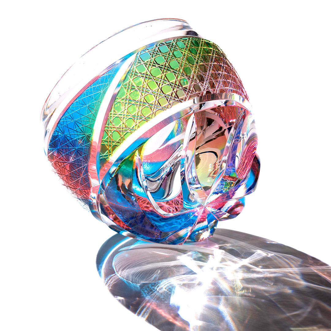 Jewel Kiriko 虹色の切子酒杯の通販情報 - Craft Style