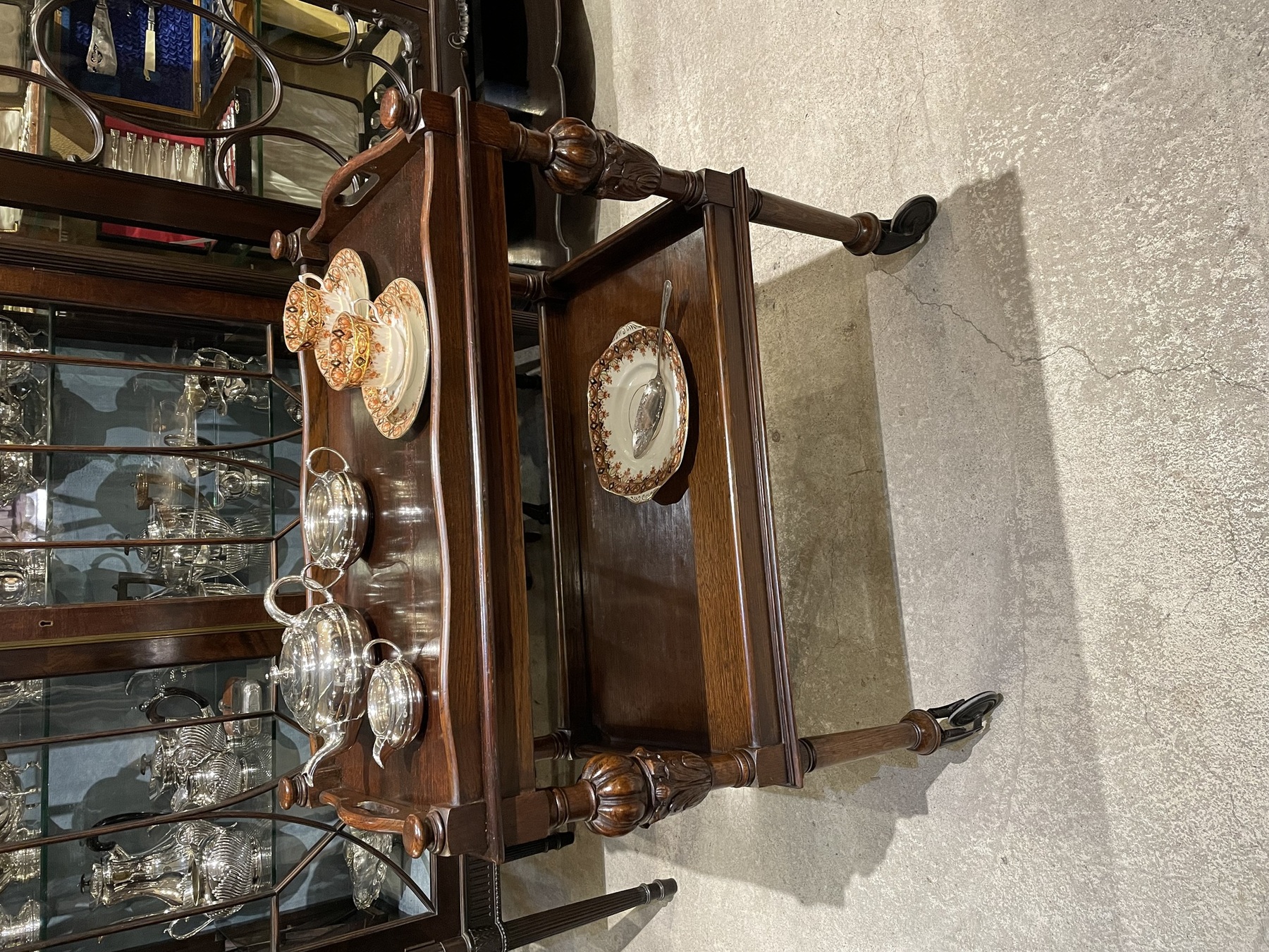 1930年代 Oak トレイトップティートローリー｜クレアアンティークス