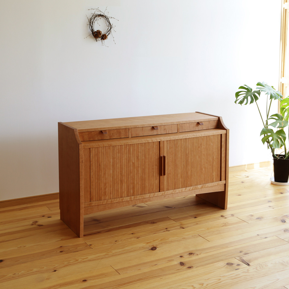 天然木 無垢 オーク材 イバタインテリア KURA (蔵)サイドボード 【公式