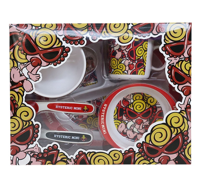 Hysteric Miniヒスミニメラミン食器 レッド5点セット正規品 Hysteric