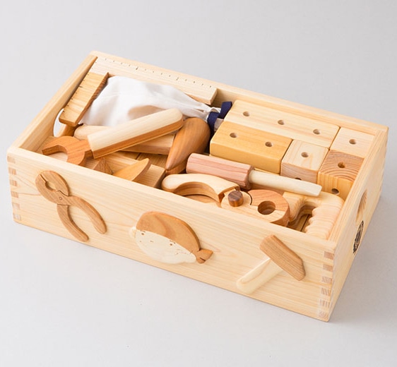 山のくじら舎 ちびっこ大工道具セット: 木のおもちゃ｜クレヨンハウス