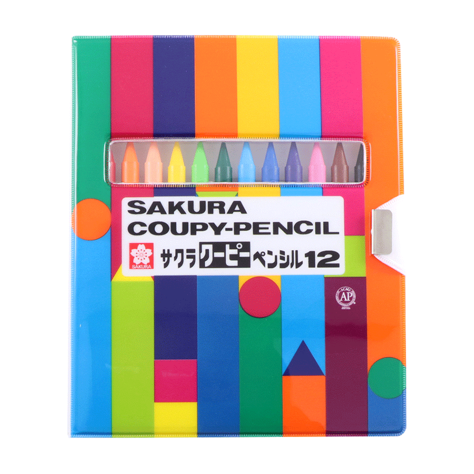 クーピーペンシル12色（ソフトケース入り）｜クーピーペンシル