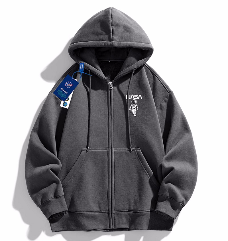 NASA x Walking Astronaut zip up hoodie ユニセックス男女兼用NASA