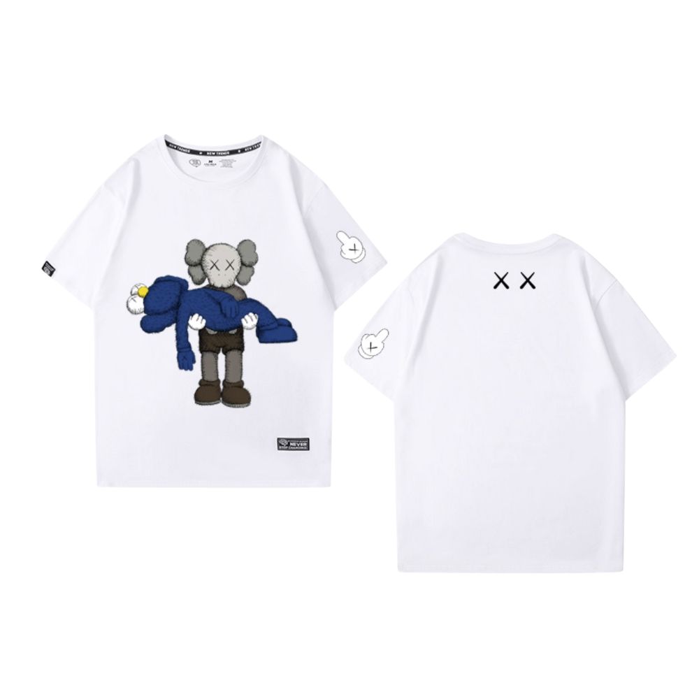 KAWS x Sesame Street Print short sleeve T-shirt ユニセックス男女
