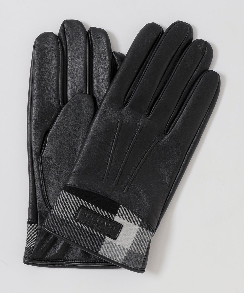 BURBERRY BLACK LABEL バーバリーブラックレーベル レザーグローブ