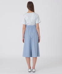 ハイカウントナノパーシャルチェックガウチョパンツ（パンツ）｜BLUE