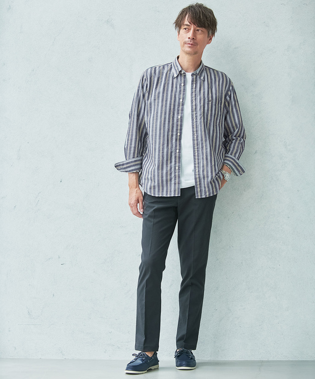 メンズ ストレッチ ノータック スマート チノパンツ【日本製生地】通販