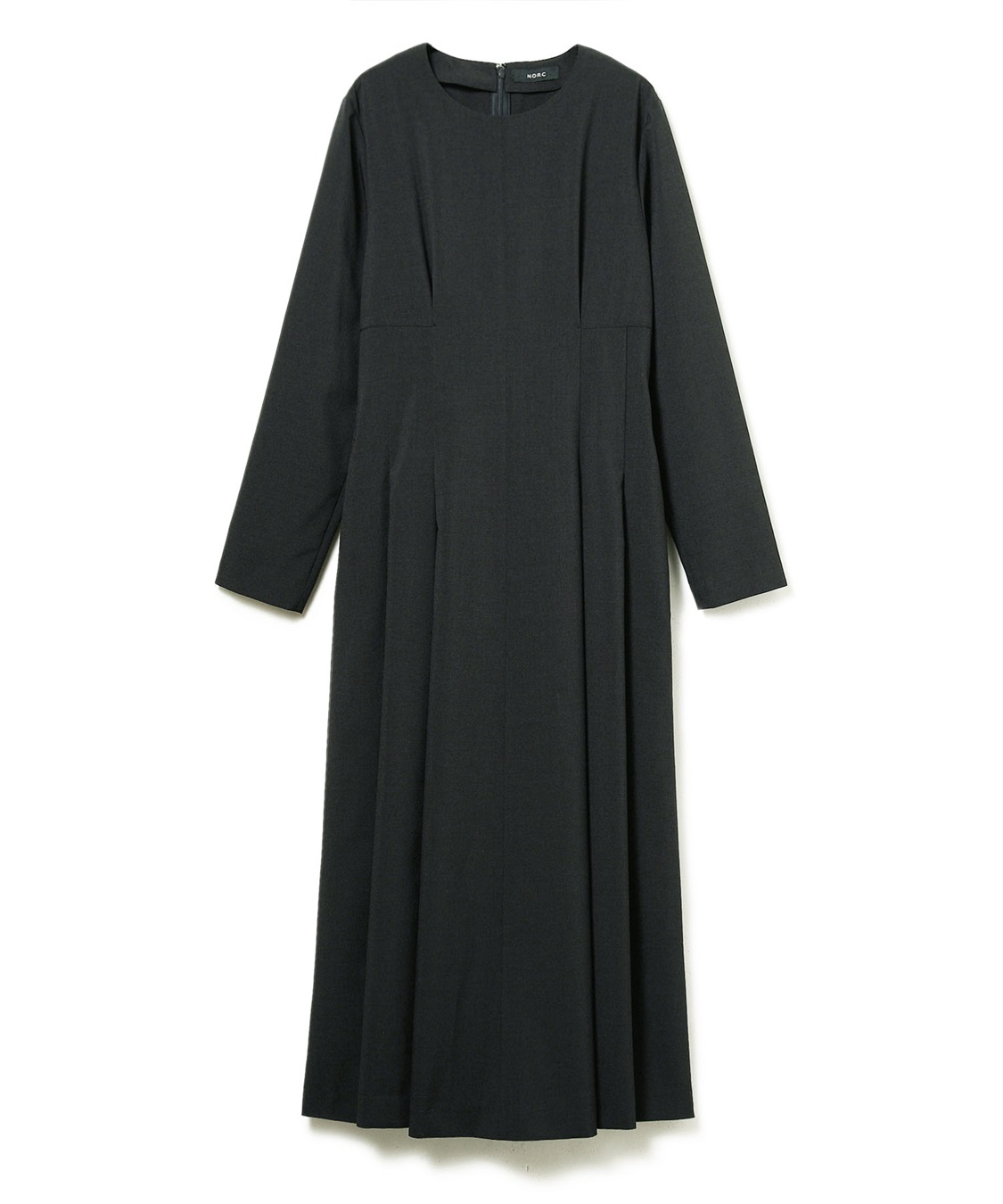 ウォシャブルタックフレアワンピース【CLEAN MOTION】 N.O.R.C｜クロス