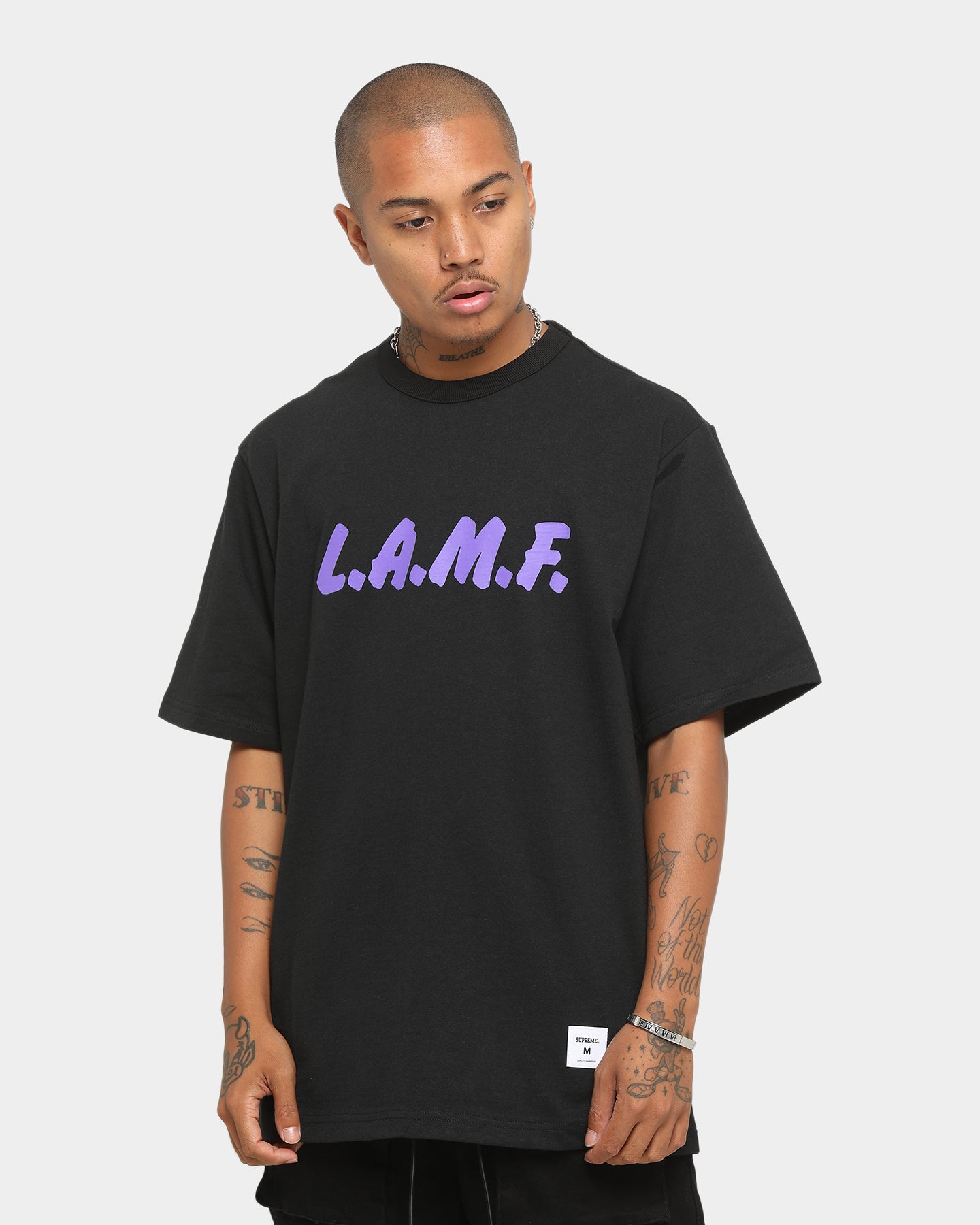 Supreme L.A.M.F Short Sleeve T-Shirt Black | Culture Kings US