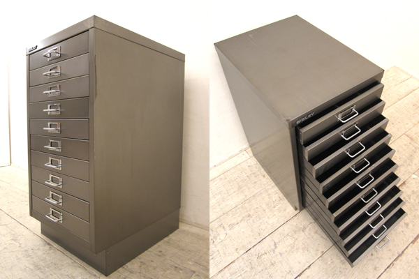 BISLEY 【送料込】BISLEY ビスレー A4キャビネット10段 ヴィンテージ