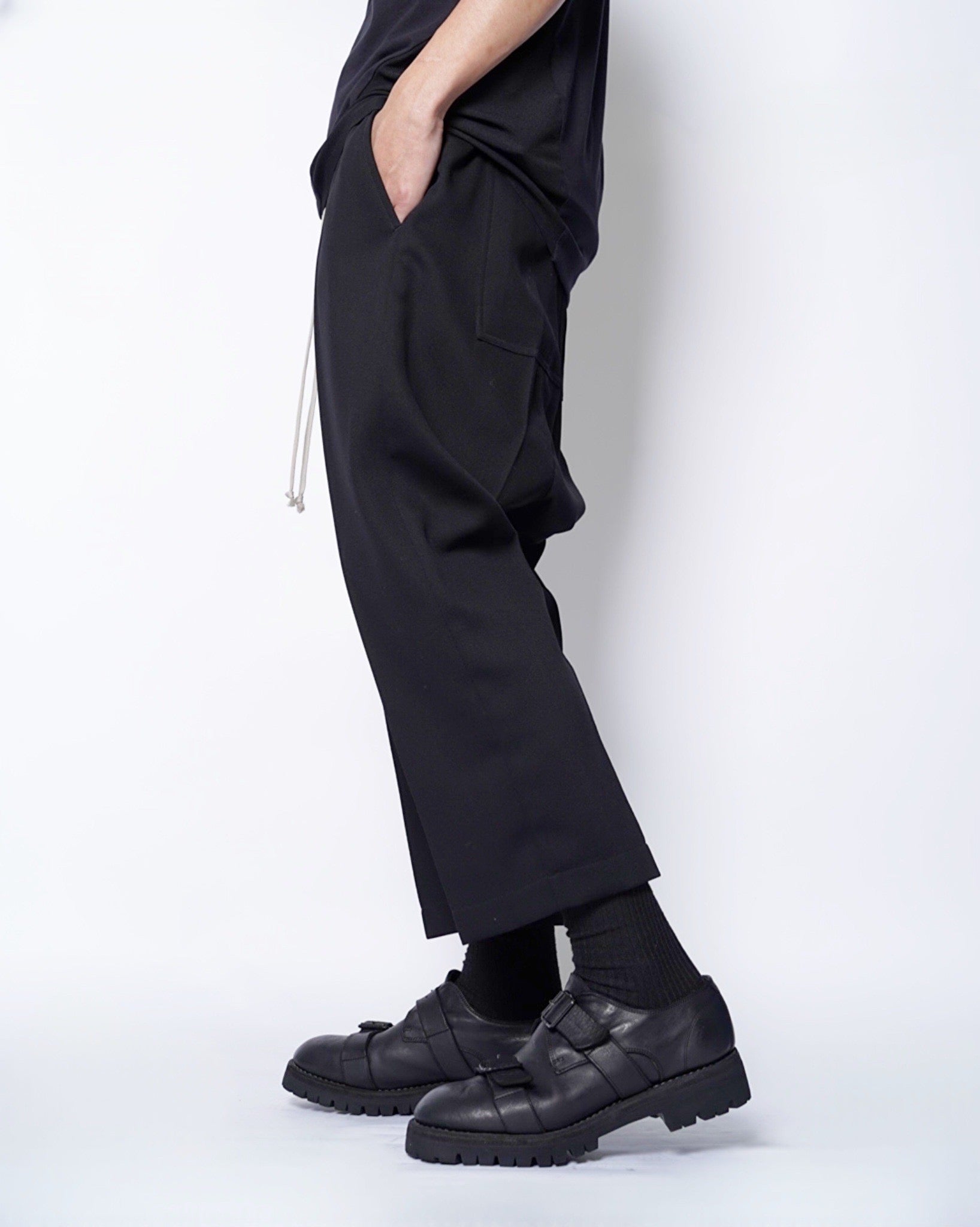 RICK OWENS(リックオウエンス)-DRAWSTRING CROPPED -WT- -Amanojak.