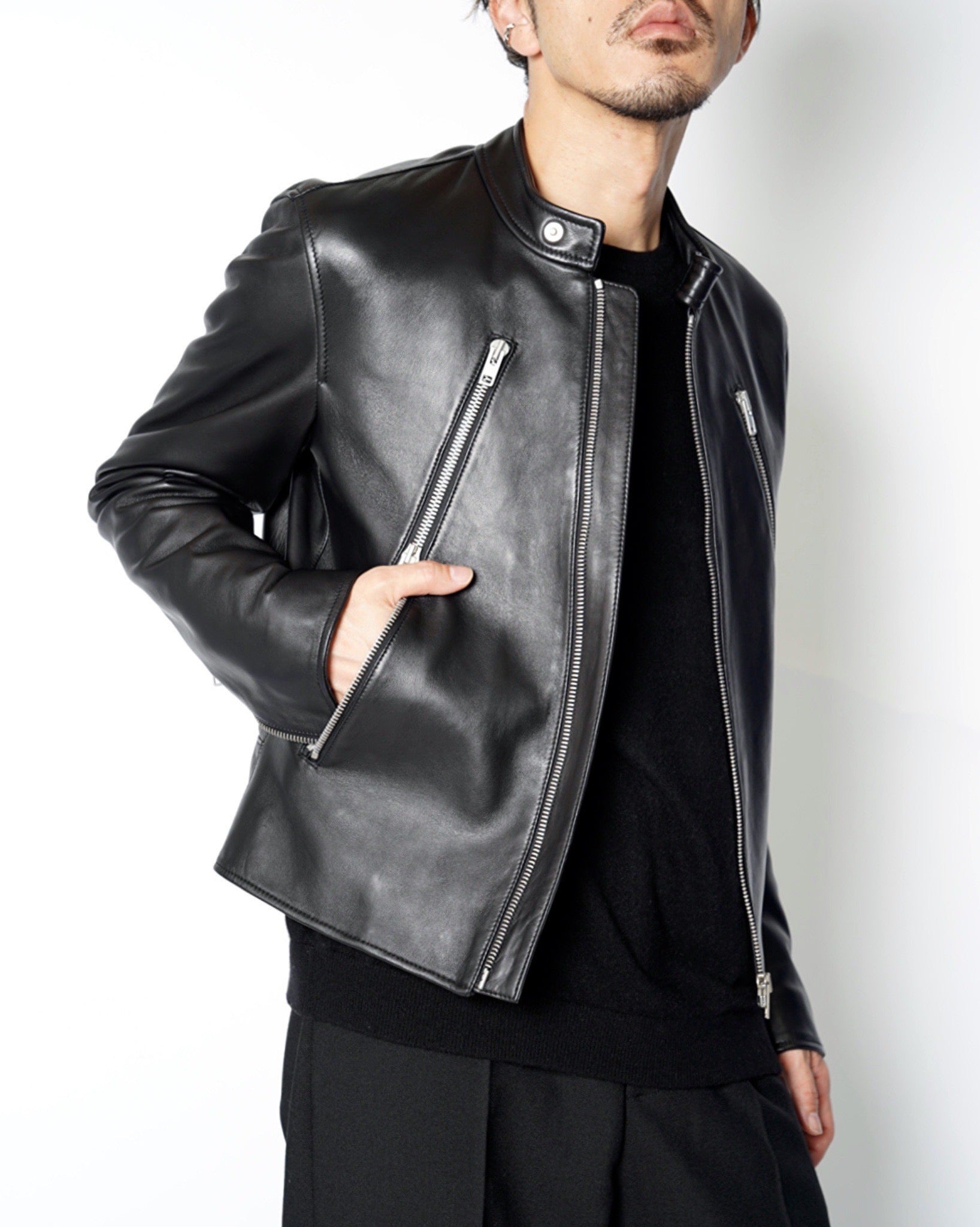 Maison Margiela 14】SHEEP SKIN5 ZIP RIDERS JACKET-Amanojak.