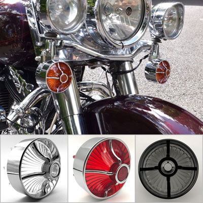 ウインカーレンズ ハーレー 純正 バイク 部品 4個セット 割れ欠け無し