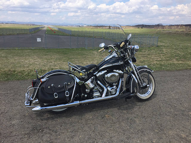 ハーレーダビッドソン ヘリテイジスプリンガー 純正フロントバック