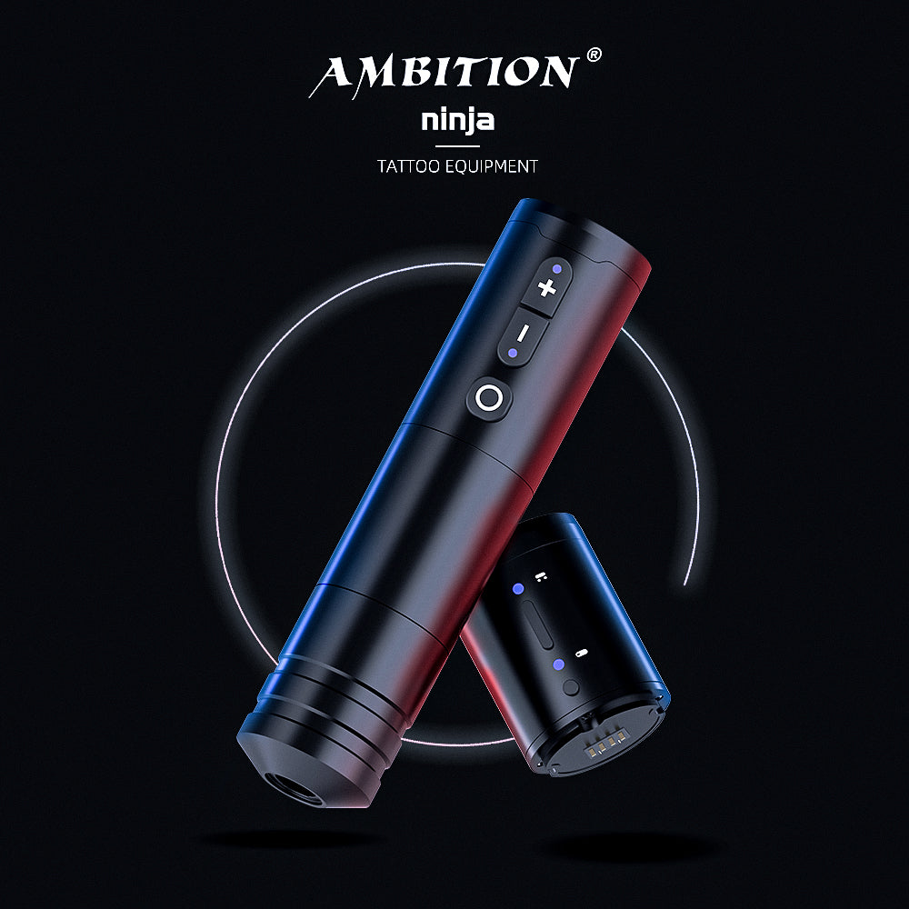 Ambition Ninja Wireless Tattoo Machine Pen with 4mm Stroke