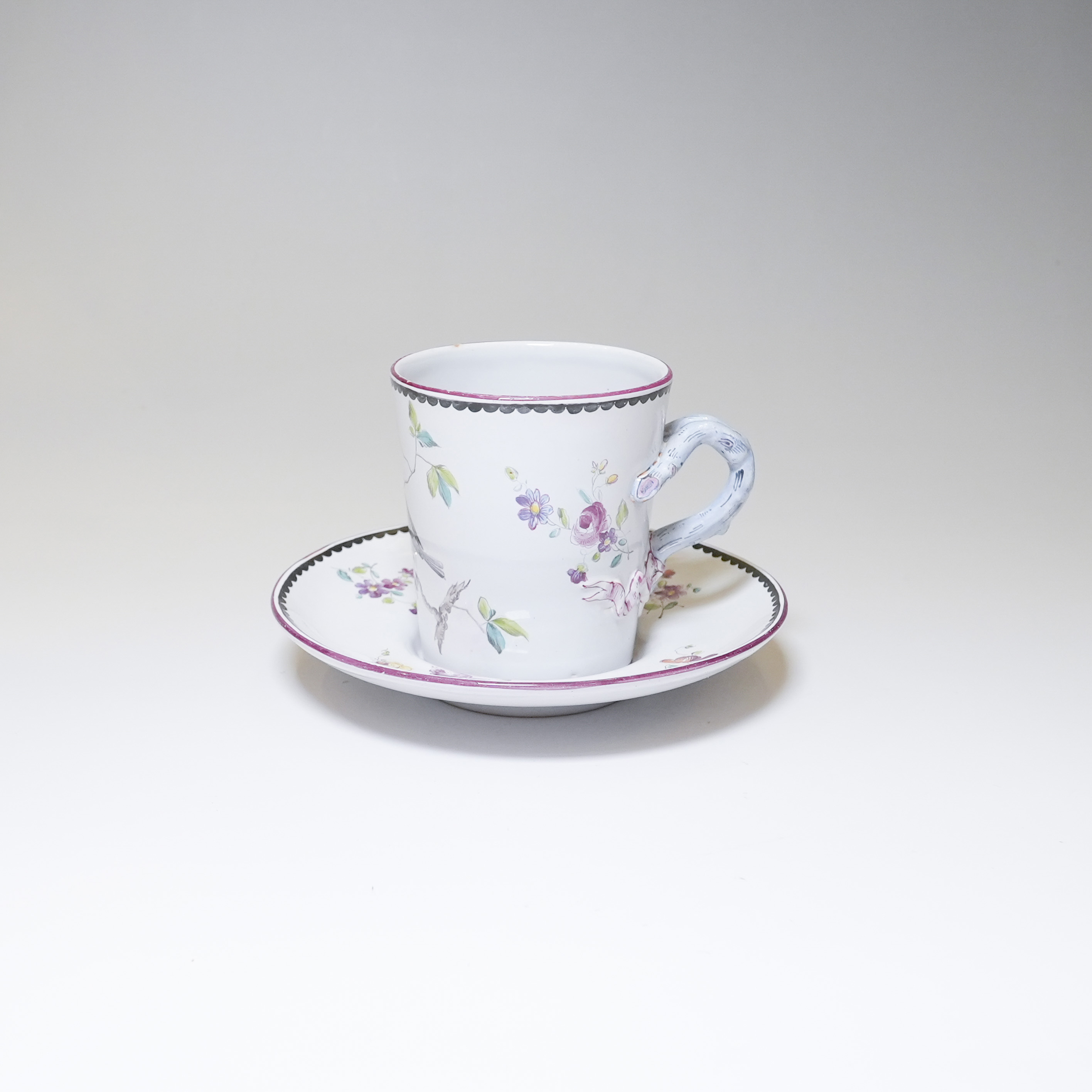 フランス 1870年代 磁器 Emile Galle エミール ガレ エミール・ガレ 鳥