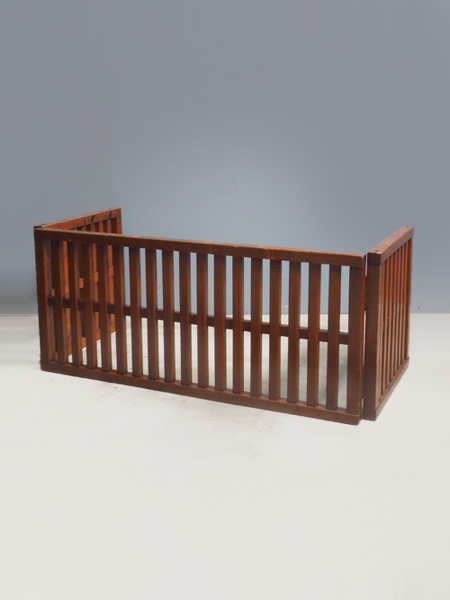 昭和レトロ 帳場格子2つ折り ついたて 格子 古道具 古民家 帳場格子