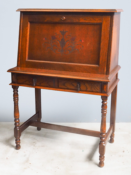 アトランタ家具✨国産栗＆楢天然杢✨飾り棚✨書棚✨大型で収納力あり✨