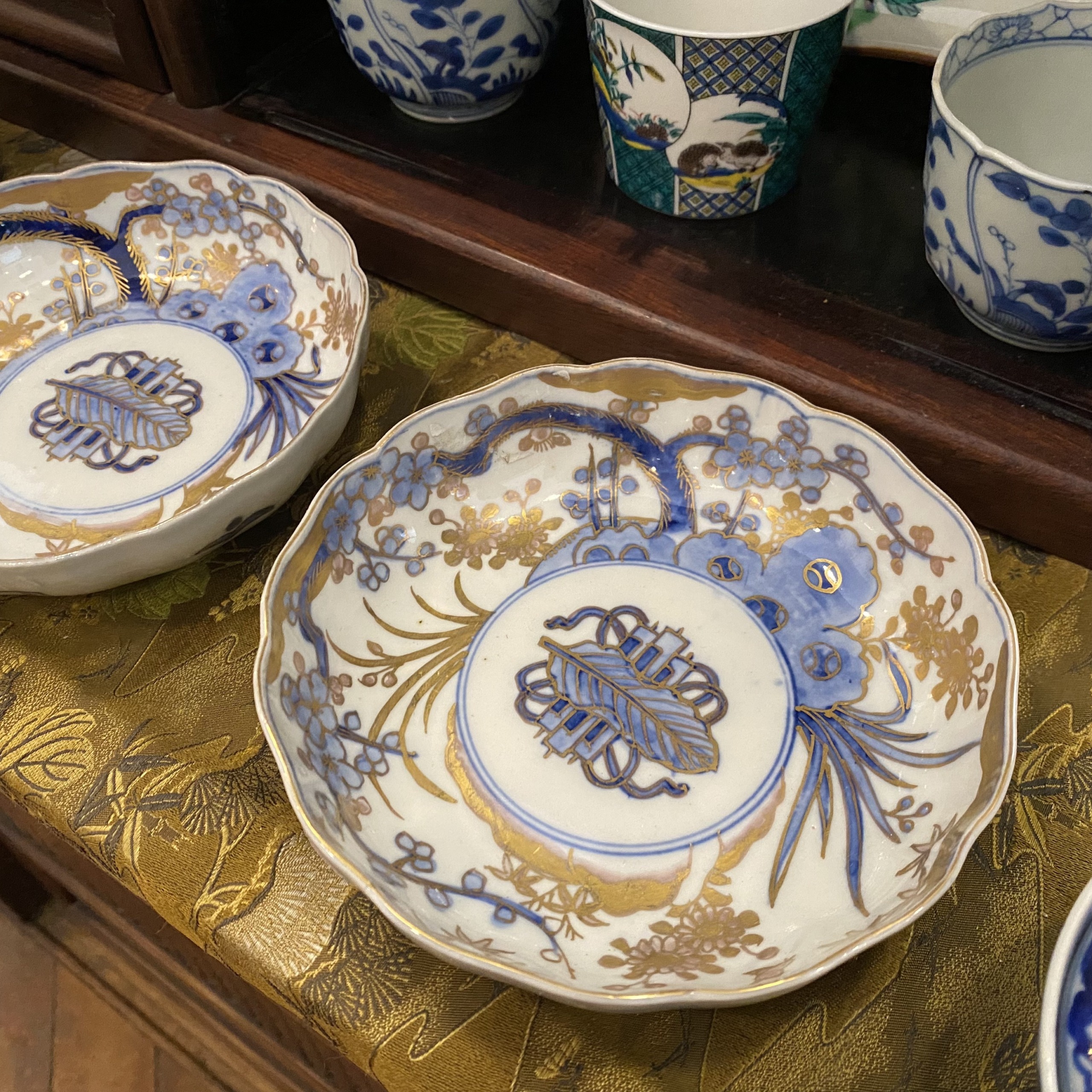 古伊万里 伊万里 色絵 豆皿 菓子皿 金襴手 3種 7客 【公式通販】