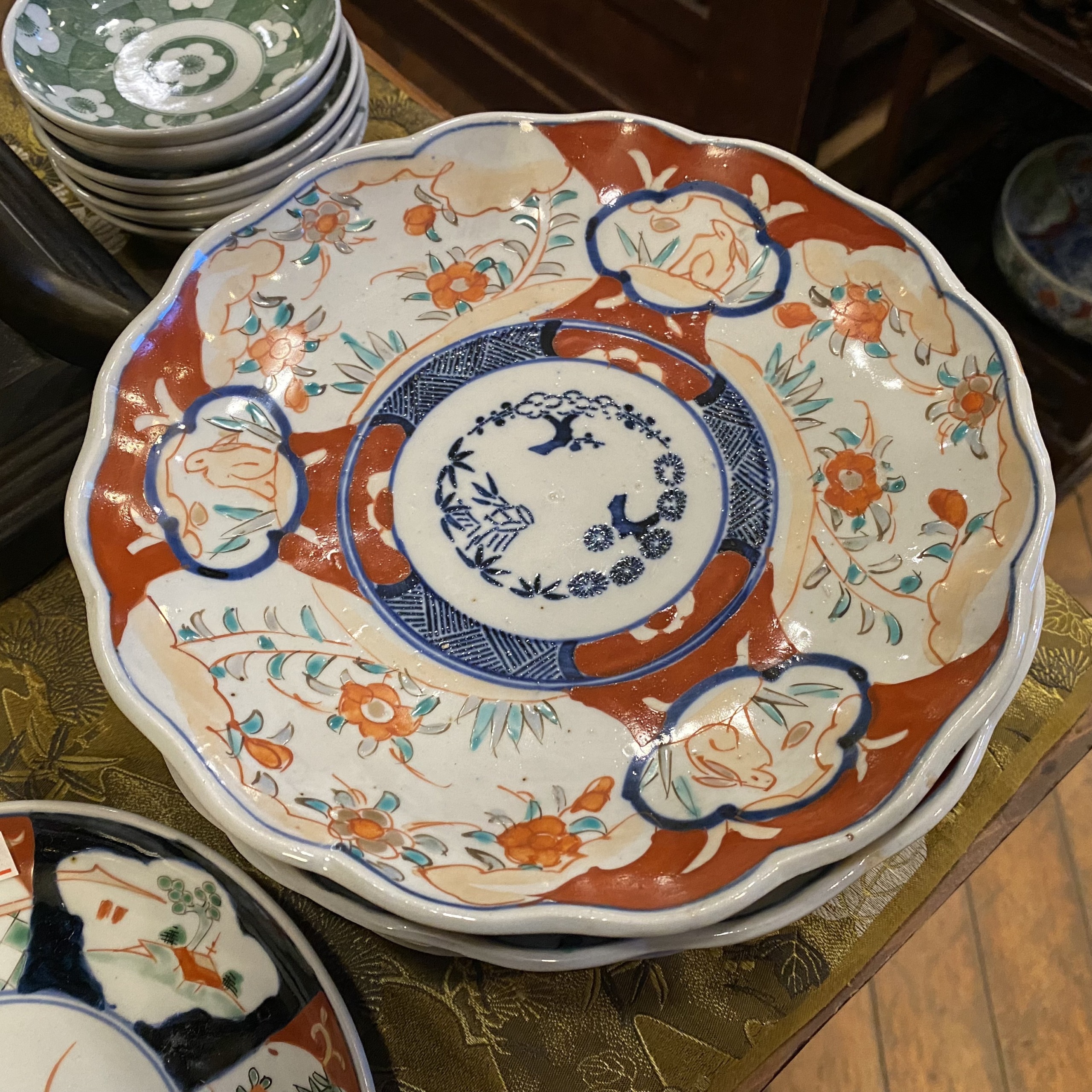 古伊万里ウサギ図蓋物12cm13cm 古伊万里ウサギ図蓋物12cm13cm