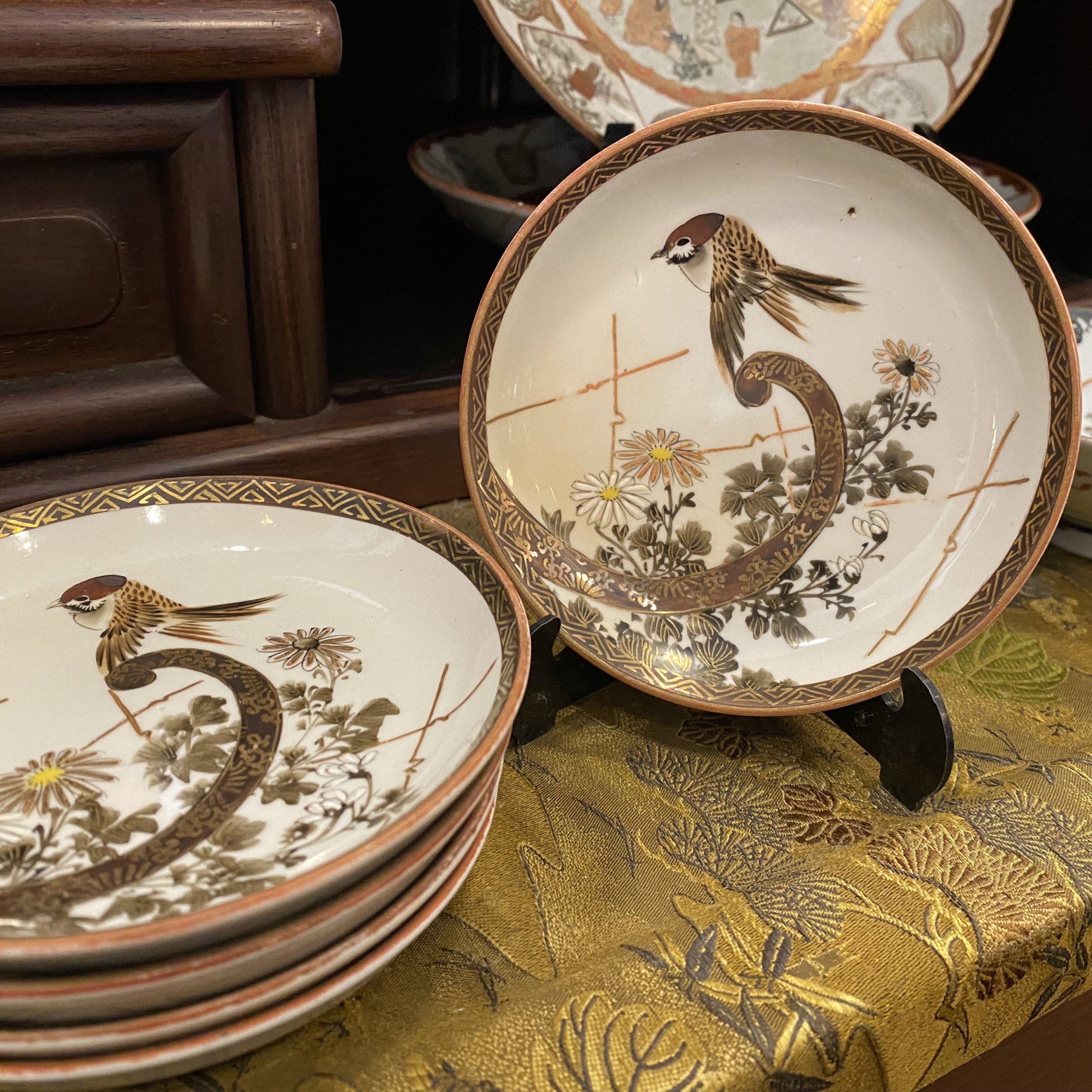 幕末〜明治 古九谷写し 大皿 幕末〜明治 古九谷写し 大皿