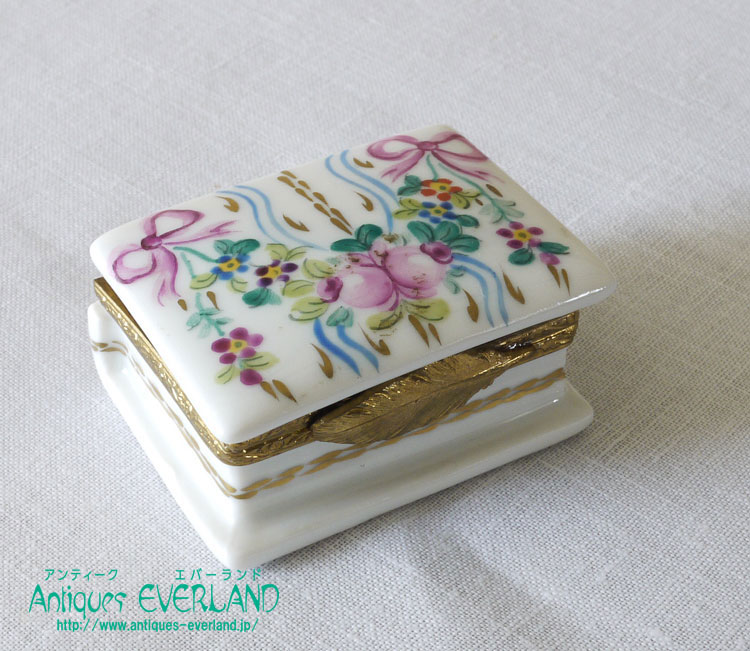 Amazon.co.jp: 陶器ボックス2個 ピルケース リモージュボックス 風