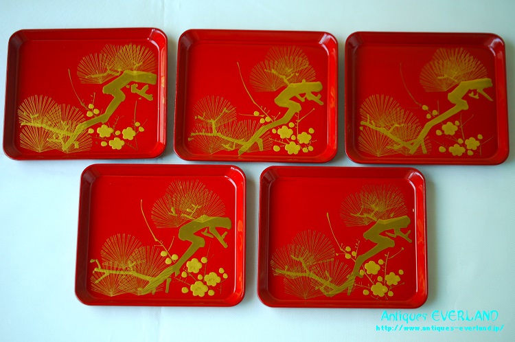 輪島塗 鈴木孫次 七ツ揃屠蘇器