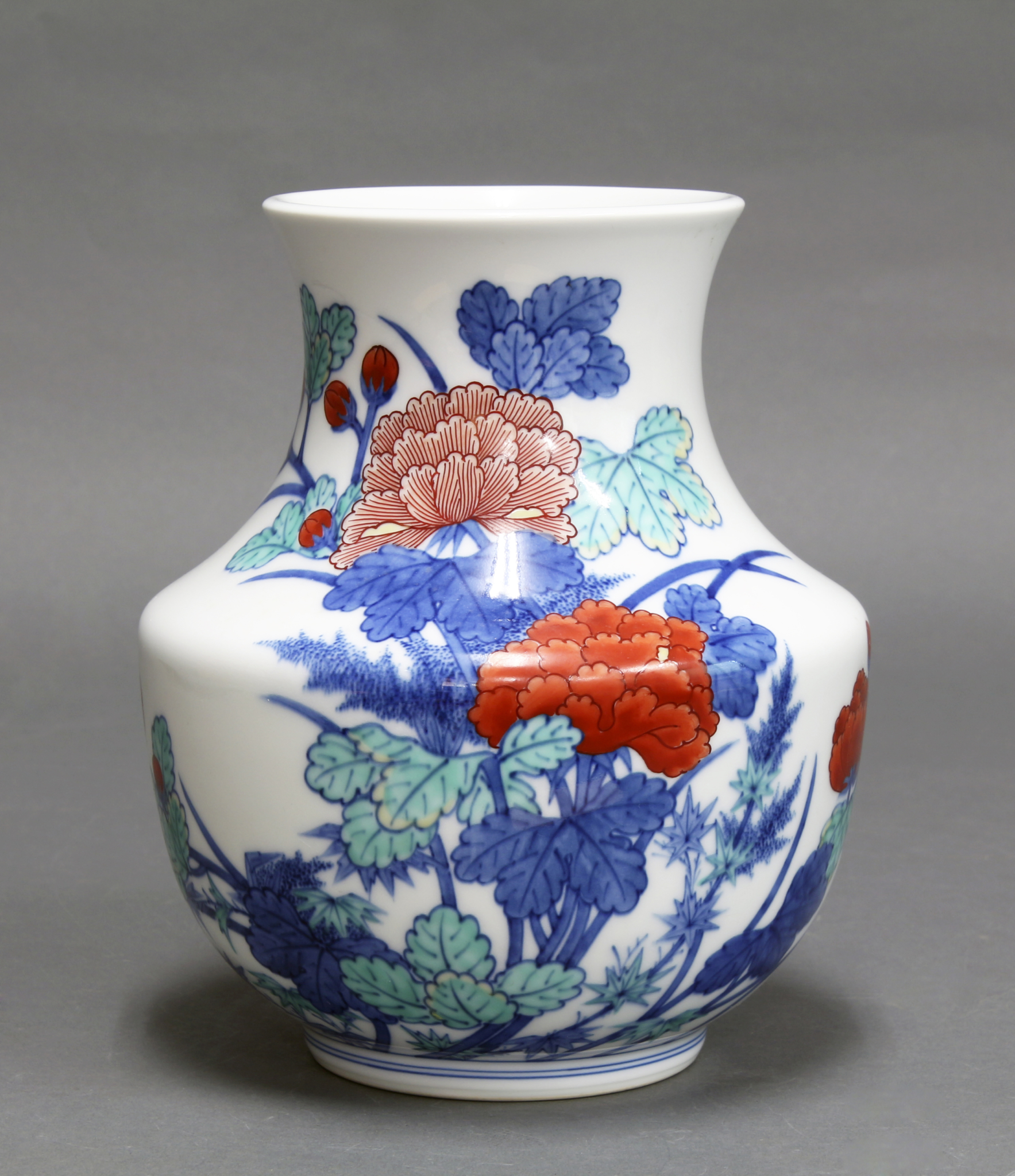 未使用 レア品 有田焼 色鍋島伝統 人間国宝 十三代今泉今右