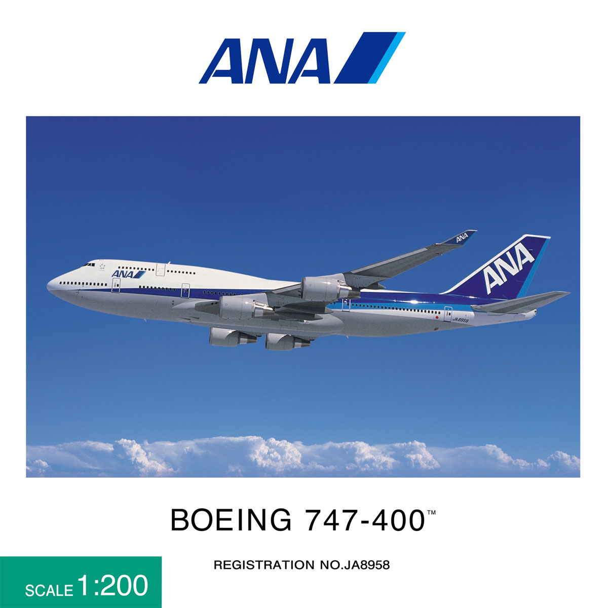 全日空商事 1/400 ANA B747-400 ラストフライトNH40085 全日空商事 1