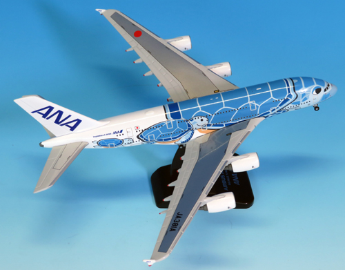 NH40079 1:400 A380 JA381A FLYING HONU ANA ブルーダイキャストモデル