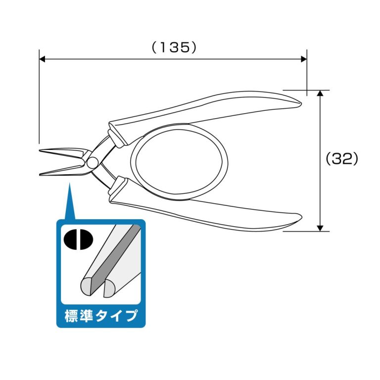 ステンレス製 精密ラバーグリップヤットコ 標準タイプ135mm | ANEX