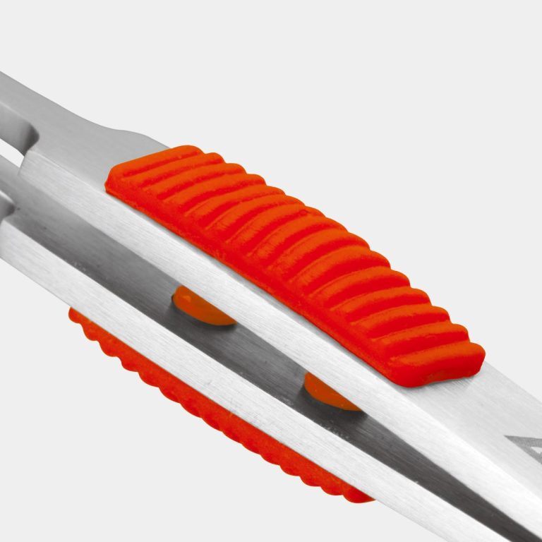 ラバーグリップ付 ステンレスピンセット 強力型120mm （SUS410