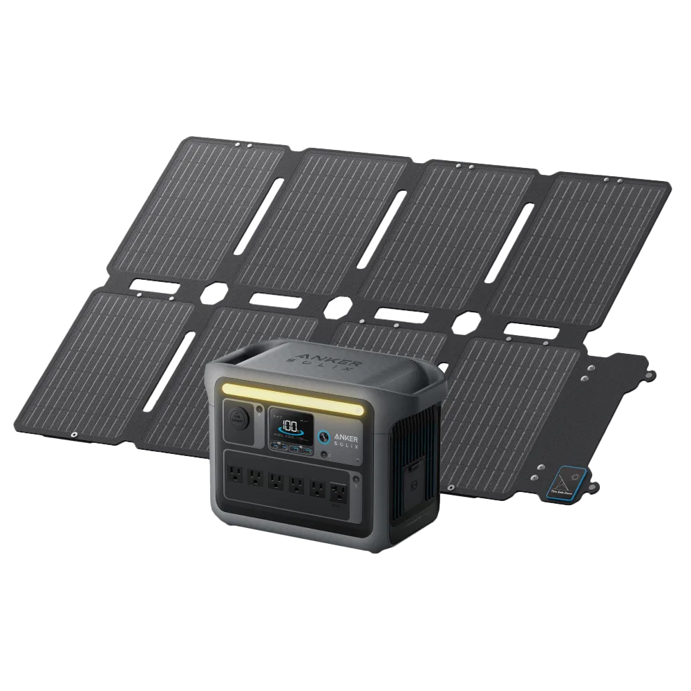 Anker Solix C1000 Portable Power Station with Anker Solix PS100