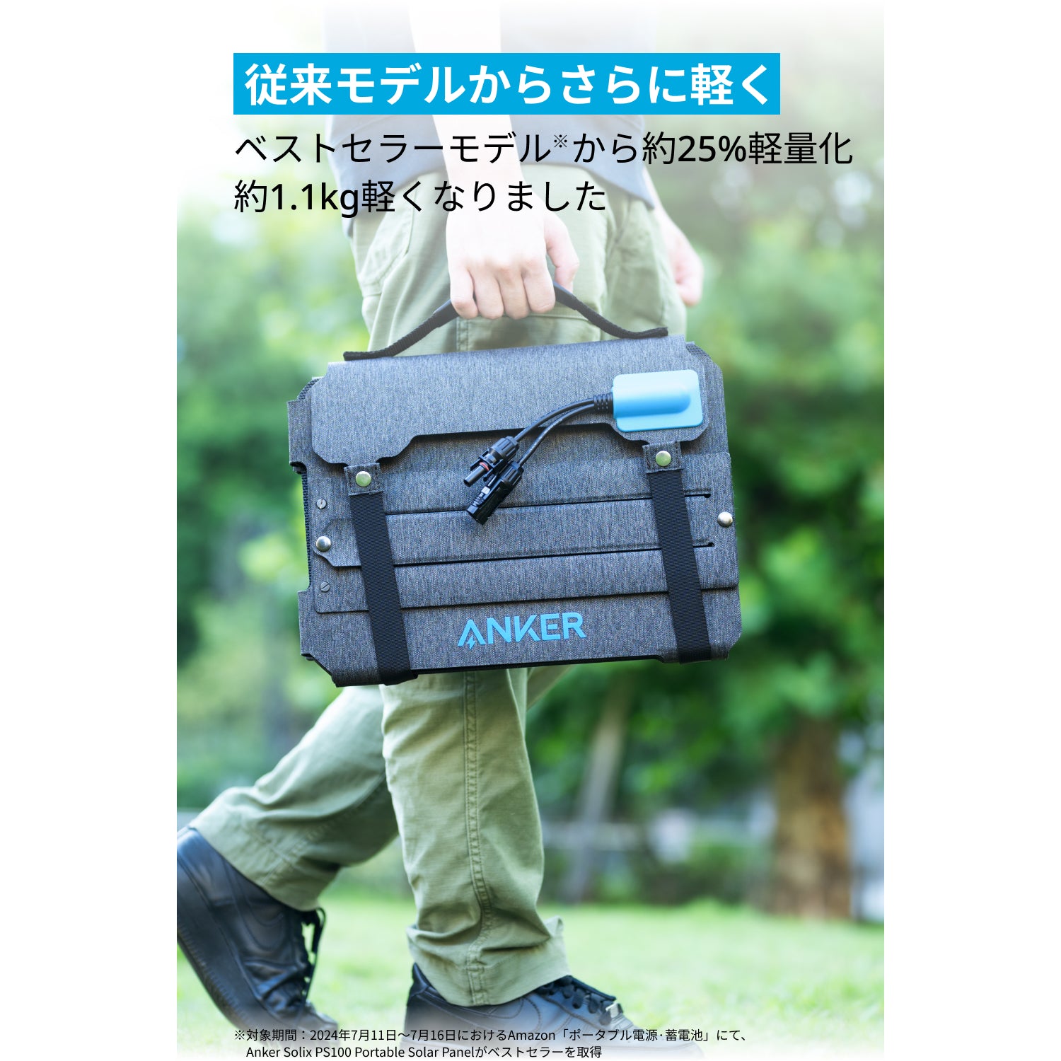 Anker Solix PS100 Compact Portable Solar Panel | ソーラーパネルの