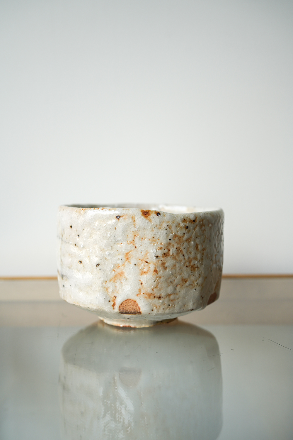 森岡成好 粉引茶碗 抹茶茶碗 小服茶碗 旅茶碗 粉引 森岡成好 粉引茶碗