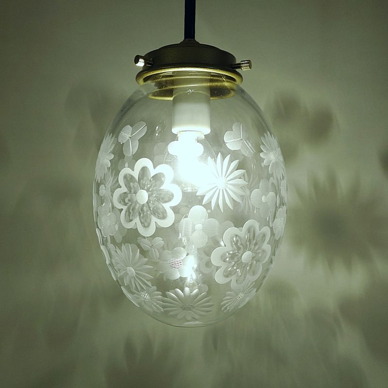 8/3まで限定】フロストガラス☆ラリック ヤドリギ ペンダント