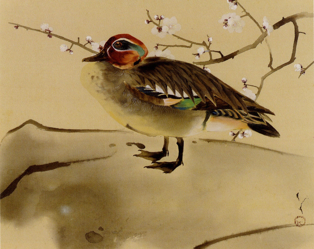 川端龍子「鐘馗と鬼図」 絹本 魔除け 人物図 美術品 箱？ 川端龍子