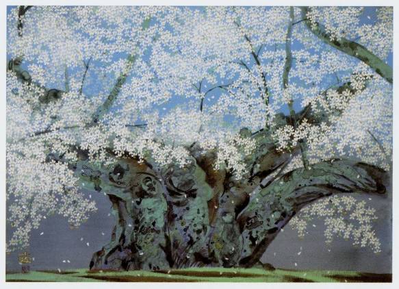 中島千波 【岩根絞椿】 リトグラフ 中島千波「岩根絞椿(1)」リトグラフ