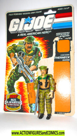 Gi joe LEATHERNECK 1986 vintage 100% complete full card