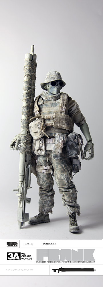 ミリタリー threeA World War Robot PUNTER Bot Sniper Review* 3A WWR