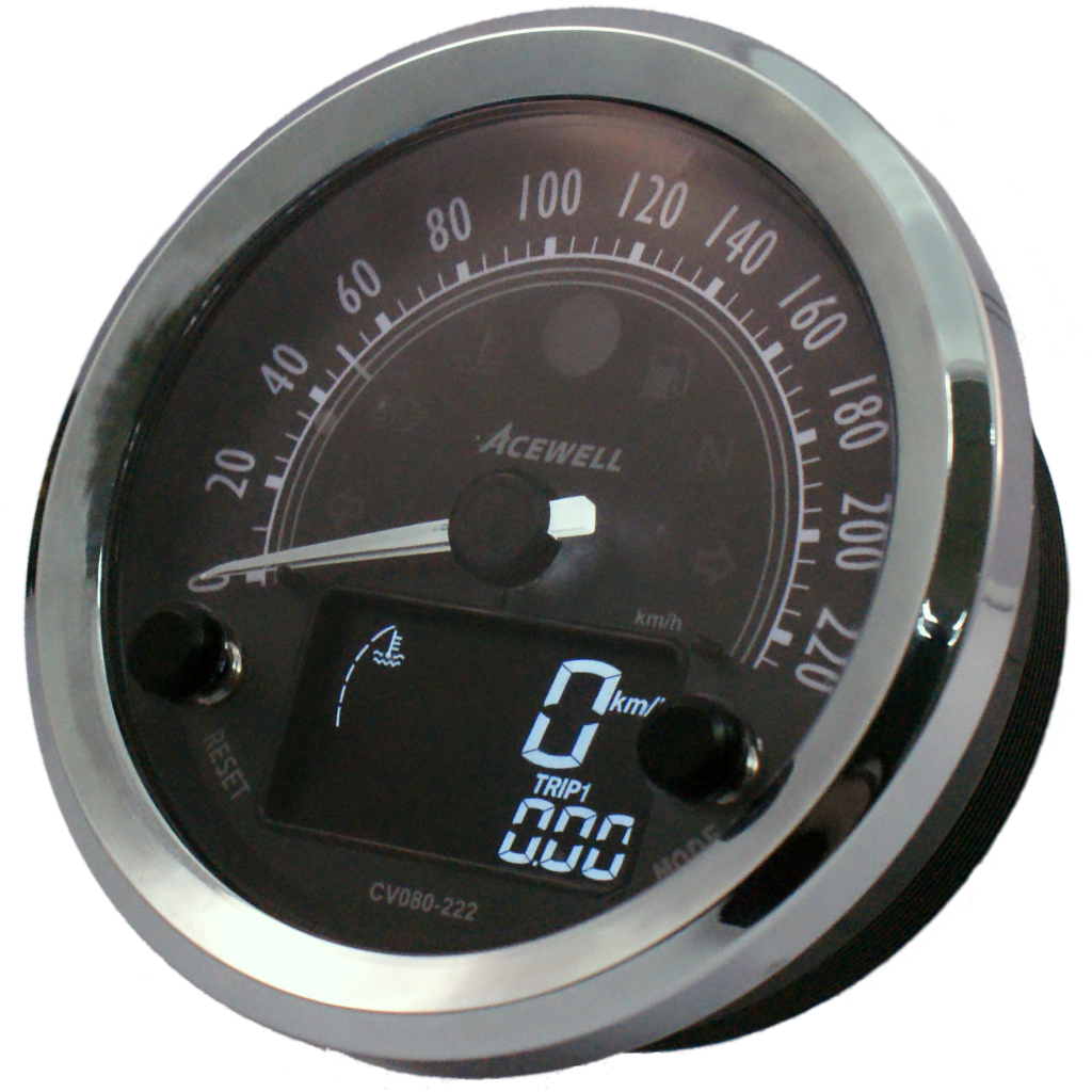 CV080 Classic 80mm Needle Speedometer with Multi-functional