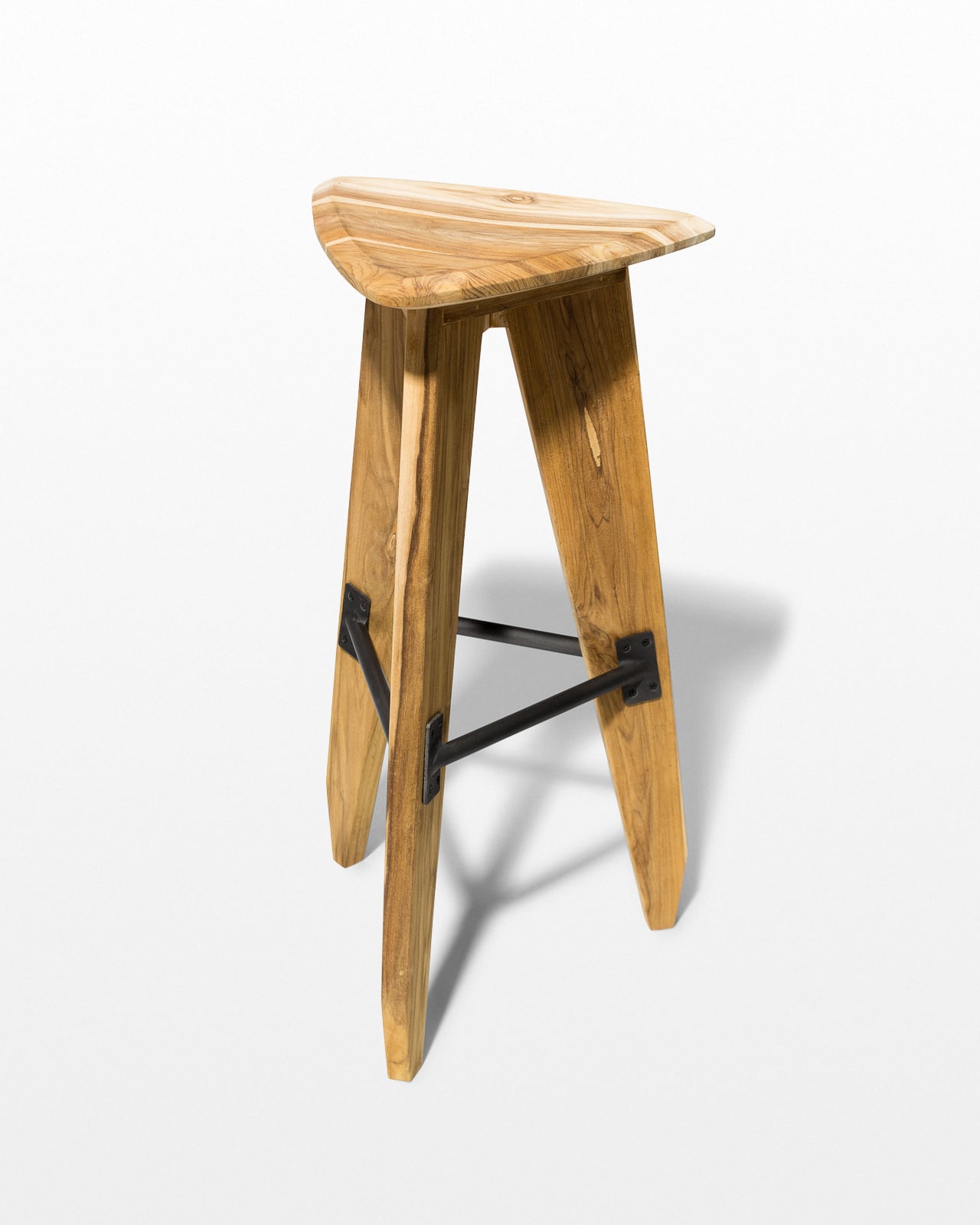 ST206 Darien Triangle Stool Prop Rental - ACME Brooklyn