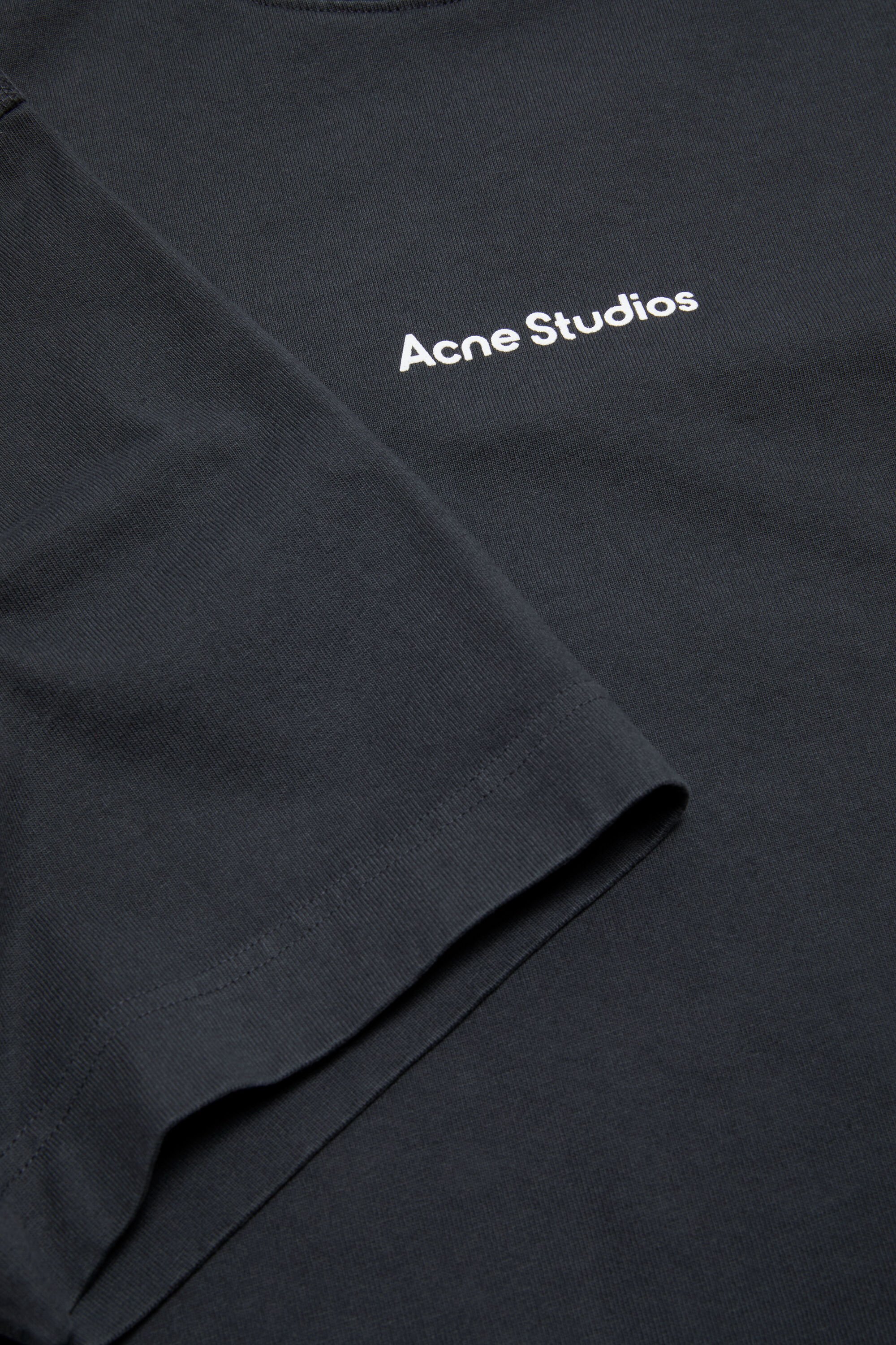 Acne Studios - T-shirt stamp logo - Relaxed fit - Black