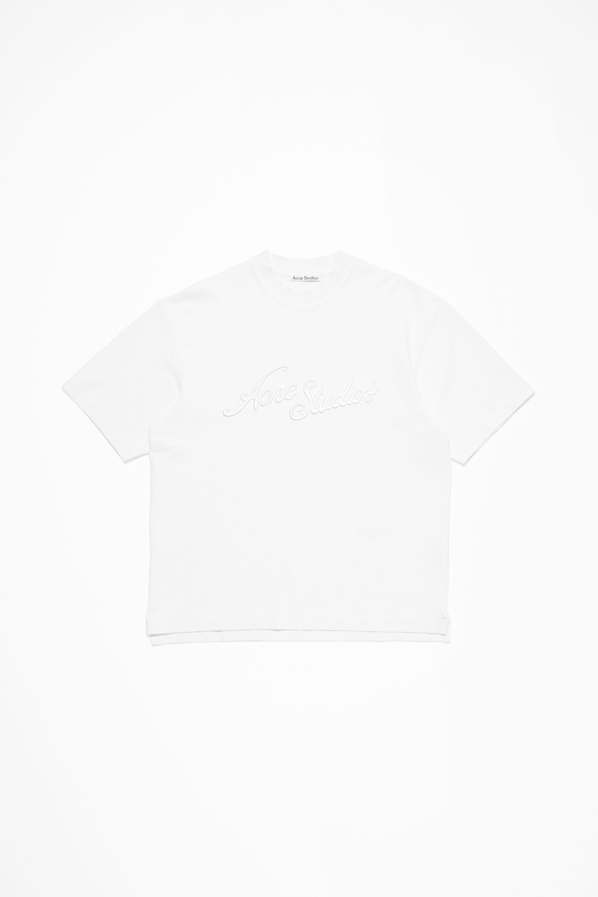 Acne Studios - Embroidered logo t-shirt - Optic White